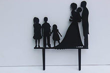 Load image into Gallery viewer, Family Cake Topper Holding a Baby With 3 Children - CHARMERRY