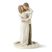 Load image into Gallery viewer, Sculpted Hand Painted Together Cake Topper "True Partners in Love and Life" - CHARMERRY