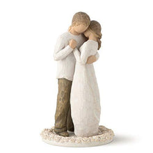 Load image into Gallery viewer, Sculpted Hand-Painted Promise Cake Topper "Hold Dear the Promise of Love" - CHARMERRY