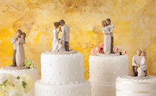 Load image into Gallery viewer, Sculpted Hand-Painted Promise Cake Topper "Hold Dear the Promise of Love" - CHARMERRY