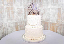 Load image into Gallery viewer, Mr. and Mrs. Personalized Wedding Cake Topper | Charmerry