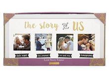 Load image into Gallery viewer, "The Story of Us" Wedding Collage White Picture Frame  | Love Story Keepsake, Engagement, Bridal Shower, Couple Gift - CHARMERRY