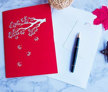 Load image into Gallery viewer, Japanese Maple 3D Pop Up Happy Anniversary Card | Wedding, Valentines, Birthday - CHARMERRY