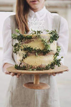 Load image into Gallery viewer, Always and Forever Wedding Cake Topper | Silver Wedding Cake Topper