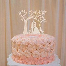 Load image into Gallery viewer, dog-topper-cat-wedding-cake-romantic-pic