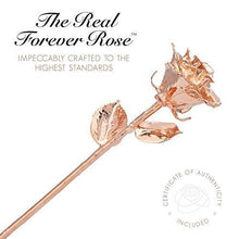 Load image into Gallery viewer, Real Rose Hand Dipped in Rose Gold | A Genuine Forever Rose to Last a Lifetime - CHARMERRY