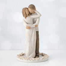 Load image into Gallery viewer, Sculpted Hand Painted Together Cake Topper "True Partners in Love and Life" - CHARMERRY
