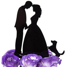 Load image into Gallery viewer, dog-topper-cat-wedding-cake-romance
