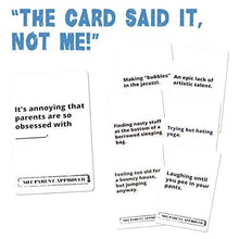 Load image into Gallery viewer, Not Parent Approved: A Fun Card Game for Kids, Tweens, Teens, Families and Mischief Makers - The Original, Hilarious Family Party Game - CHARMERRY