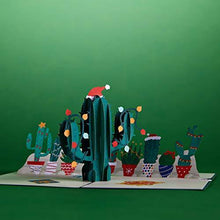 Load image into Gallery viewer, Lovepop Holiday Cactus Pop Up Card - 3D Cards, Holiday Pop Up Card, Christmas Pop Up Card, 3D Christmas Card, Merry Christmas Card - CHARMERRY