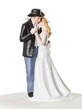 Load image into Gallery viewer, Cowboy Bride and Groom | Fun Wedding Cake Topper  | Charmerry