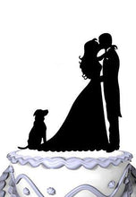 Load image into Gallery viewer, wedding-cake-toppers-with-dog-kissing