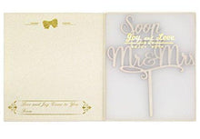 Load image into Gallery viewer, Soon To Be Mr. and Mrs. | Engagement Cake Topper | Rustic Wood | Bridal Shower