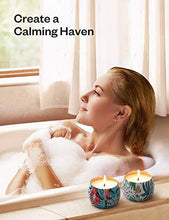 Load image into Gallery viewer, Scented Candles Gift Set, 4 Cans Made of 100% Natural Soy Wax with Essential Oils for Stress Relief, 4 Fragrances Use for Aromatherapy, Bath, Yoga, Perfect for Christmas, Birthday, Mother's Day - CHARMERRY