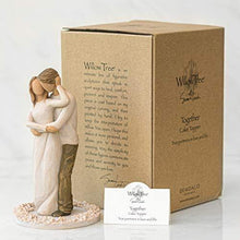 Load image into Gallery viewer, Sculpted Hand Painted Together Cake Topper "True Partners in Love and Life" - CHARMERRY