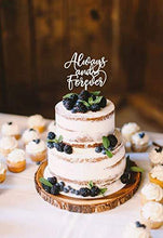Load image into Gallery viewer, Always and Forever Wedding Cake Topper | Silver Wedding Cake Topper