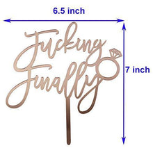 Load image into Gallery viewer, Finally Cake Topper | Charmerry | Engagement |  Wedding Cake Topper