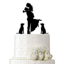 Load image into Gallery viewer, cake-topper-with-dog-wedding