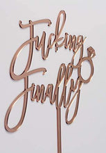 Load image into Gallery viewer, Finally Cake Topper | Charmerry | Engagement |  Wedding Cake Topper