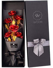 Load image into Gallery viewer, 24k Gold Plated Artificial Rose | Gifts for Valentines Day, Anniversary, Wedding, Mother's Day, Birthday, Proposal - CHARMERRY