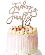 Load image into Gallery viewer, Finally Cake Topper | Charmerry | Engagement |  Wedding Cake Topper