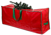 Load image into Gallery viewer, Christmas Tree Storage Bag - Stores a 7.5 Foot Disassembled Artificial Xmas Holiday Tree. Durable Waterproof Material to Protect Against Dust, Insects, and Moisture. Zippered Bag with Carry Handles. - CHARMERRY