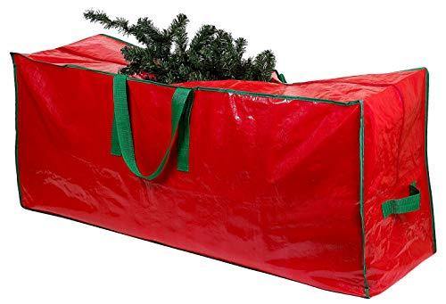 Christmas Tree Storage Bag - Stores a 7.5 Foot Disassembled Artificial Xmas Holiday Tree. Durable Waterproof Material to Protect Against Dust, Insects, and Moisture. Zippered Bag with Carry Handles. - CHARMERRY