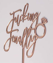 Load image into Gallery viewer, Finally Cake Topper | Charmerry | Engagement |  Wedding Cake Topper