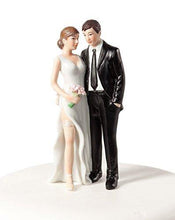 Load image into Gallery viewer, Funny Sexy Tender Touch Bride and Groom | Wedding Cake Topper | Humorous Figurine | Fine Porcelain | Charmerry