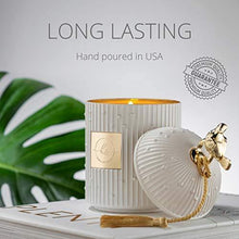 Load image into Gallery viewer, Luxury Candles for Home Scented Candle Gift Set | Candle Holder + 2 Large Soy Candle Refills + Wick Trimmer | Scented Candles Gifts for Women - 4 piece | Fall Candle Centerpieces for Dining Room Table - CHARMERRY