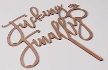 Load image into Gallery viewer, Finally Cake Topper | Charmerry | Engagement |  Wedding Cake Topper