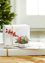 Load image into Gallery viewer, Lovepop Winter Flower Basket Pop Up Card - 3D Card, Flower Basket, Christmas Card, Holiday Greeting Card, Pop Up Flowers, 3D Christmas Card, Merry Christmas Card - CHARMERRY
