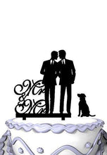 Load image into Gallery viewer, dog-wedding-cake-topper-men