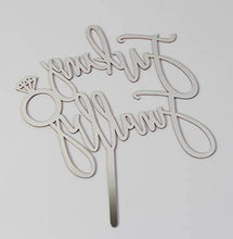 Load image into Gallery viewer, Finally Cake Topper | Charmerry | Engagement |  Wedding Cake Topper