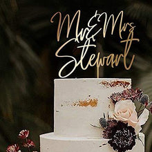 Load image into Gallery viewer, Personalized Wedding Cake Toppers | Mr. and Mrs. | Customize Your Own