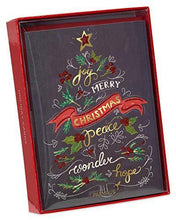 Load image into Gallery viewer, Papyrus Christmas Cards Boxed, Chalkboard Holiday Tree (14-Count), 1 ea (5886331) - CHARMERRY
