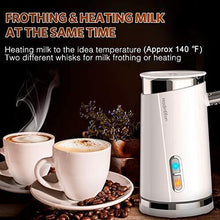 Load image into Gallery viewer, HadinEEon Milk Frother, Electric Milk Frother & Steamer for Making Latte, Cappuccino, Hot Chocolate, Automatic Cold Hot Milk Frother & Warmer (4.4 oz/10.1 oz), Coffee Frother Milk Heater, 120V - CHARMERRY