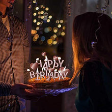 Load image into Gallery viewer, Rose Gold Cake Topper Decoration | Happy Birthday Candles, Banner, Confetti