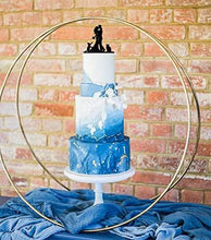 Load image into Gallery viewer, Silhouette Bride and Groom Cake Topper with  Cats | Pet Cake Topper