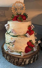 Load image into Gallery viewer, YAMI COCU Mr and Mrs Cake Toppers Rustic Wood Wedding Party Engagement Decoration - CHARMERRY