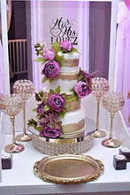 Load image into Gallery viewer, Mr. and Mrs. Personalized Wedding Cake Topper | Charmerry