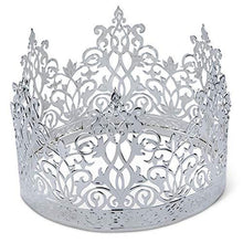Load image into Gallery viewer, Crown Cake Topper | Princess Themed Parties Silver Crown | Birthdays, Weddings