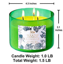 Load image into Gallery viewer, Large Citronella Candles Outdoor Indoor Candle Made with Natural Soy Wax and Essential Oils | 3 Wick Scented Candles Long Lasting 80 Hour Burn | 16 Ounces Highly Scented Aromatherapy Candles for Home - CHARMERRY