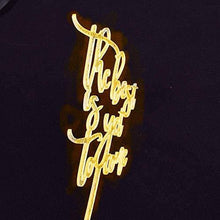 Load image into Gallery viewer, The Best Is yet To Come | Acrylic Monogram Wedding Cake Topper