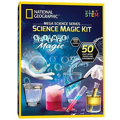 NATIONAL GEOGRAPHIC Science Magic Kit | Great STEM Learning Science Kit - 20 Unique Science Experiments as Magic Tricks - CHARMERRY