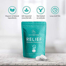 Load image into Gallery viewer, Relief, Calm, Energize Shower Steamers | Vapor Steam Tablets - Relaxation Gifts for Women - Body Restore - Charmerry