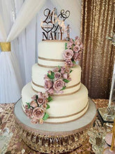 Load image into Gallery viewer, Mr. and Mrs. Personalized Wedding Cake Topper | Charmerry