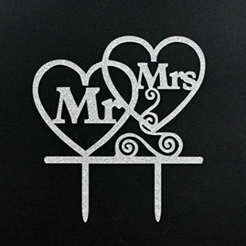 Mr. and Mrs. Wedding Cake Topper | Bride and Groom Cake Topper
