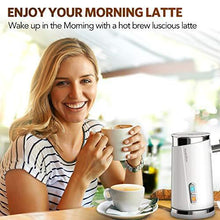Load image into Gallery viewer, HadinEEon Milk Frother, Electric Milk Frother & Steamer for Making Latte, Cappuccino, Hot Chocolate, Automatic Cold Hot Milk Frother & Warmer (4.4 oz/10.1 oz), Coffee Frother Milk Heater, 120V - CHARMERRY