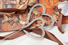 Load image into Gallery viewer, Rhinestone Wedding Cake Topper Silver | Charmerry